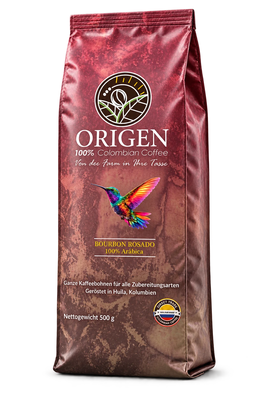 ORIGEN Bourbon Rosado, whole bean