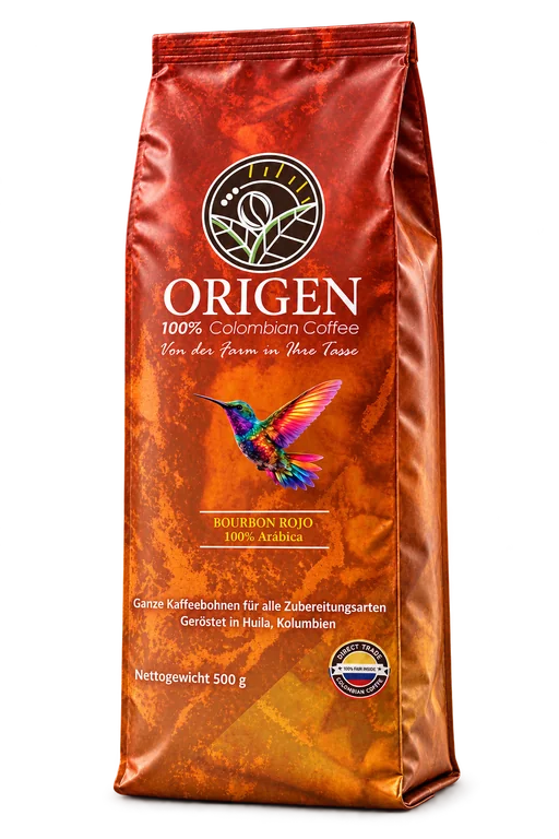 ORIGEN Bourbon Rojo Kaffeebeutel, 500 g